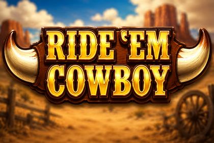 Ride 'em Cowboy Online Slot Logo