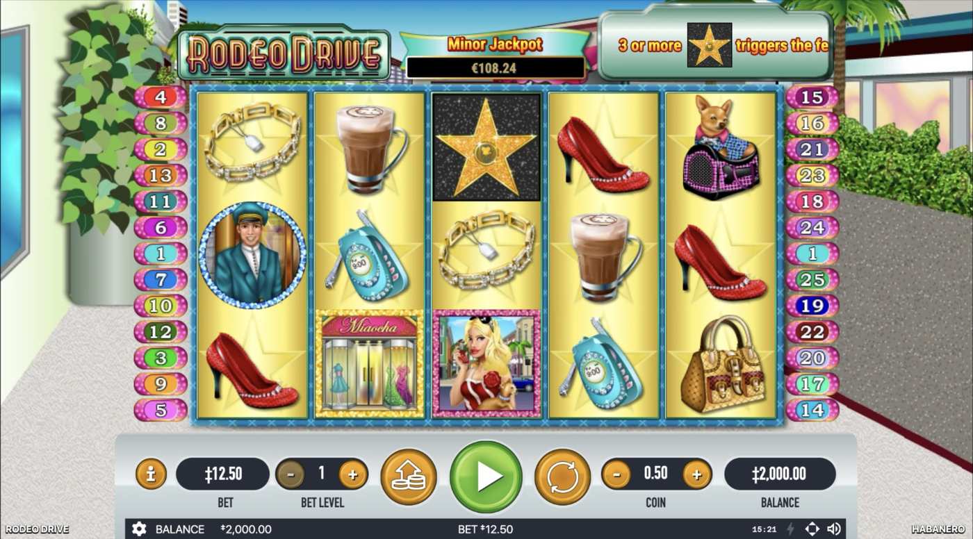 Rodeo Drive: image of main menu