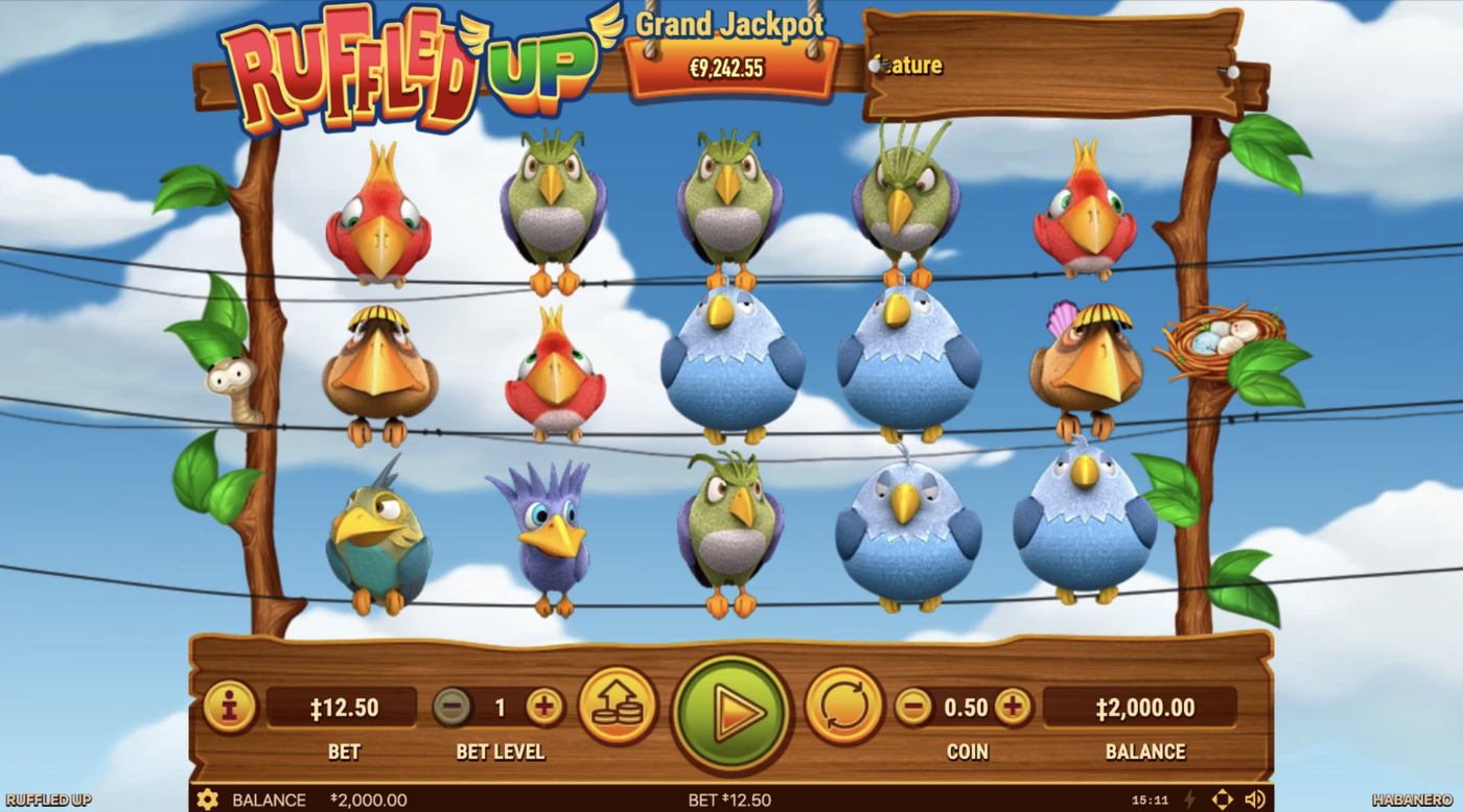 Ruffled Up: image of main menu
