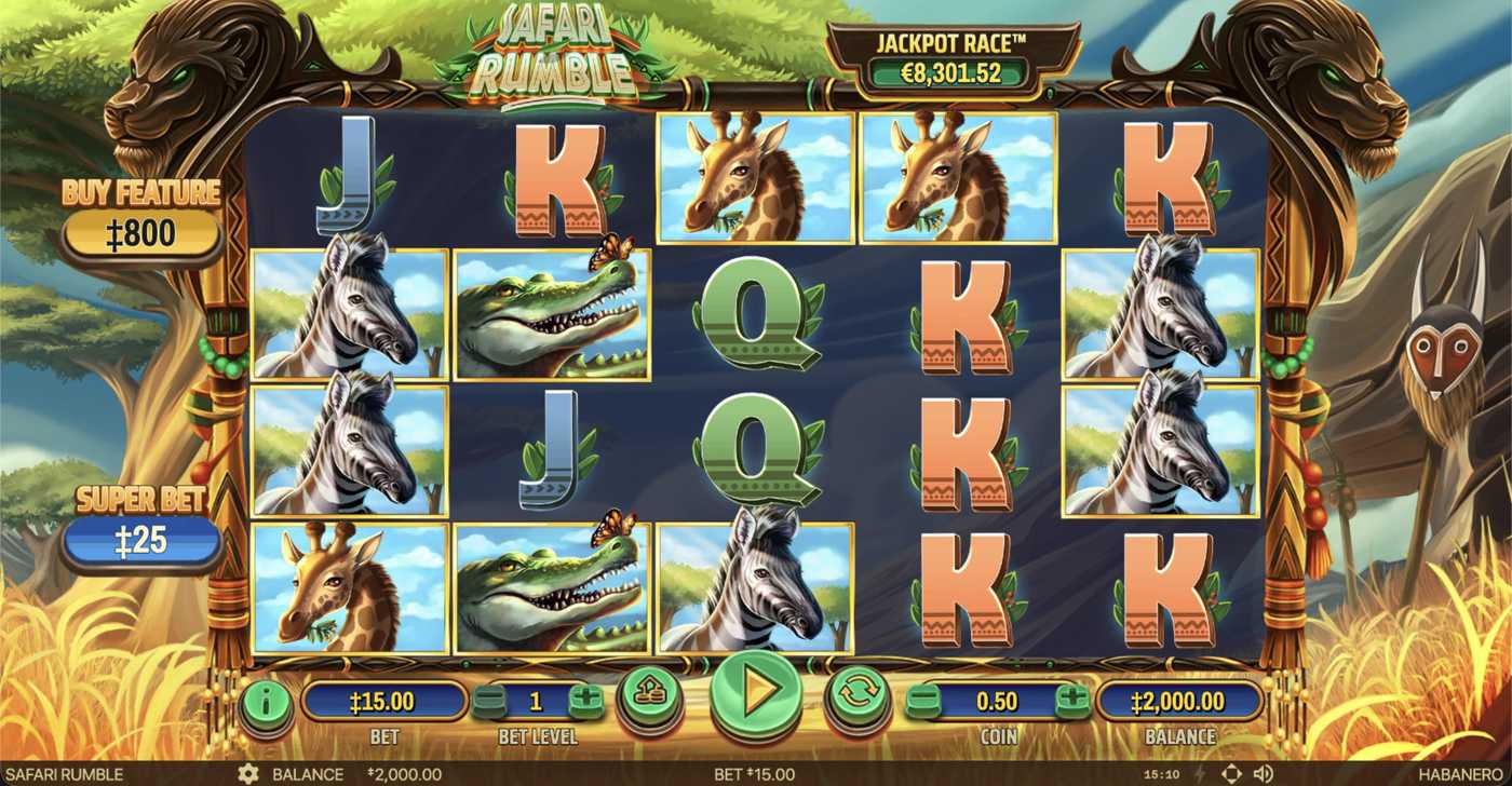 Safari Rumble: image of main menu