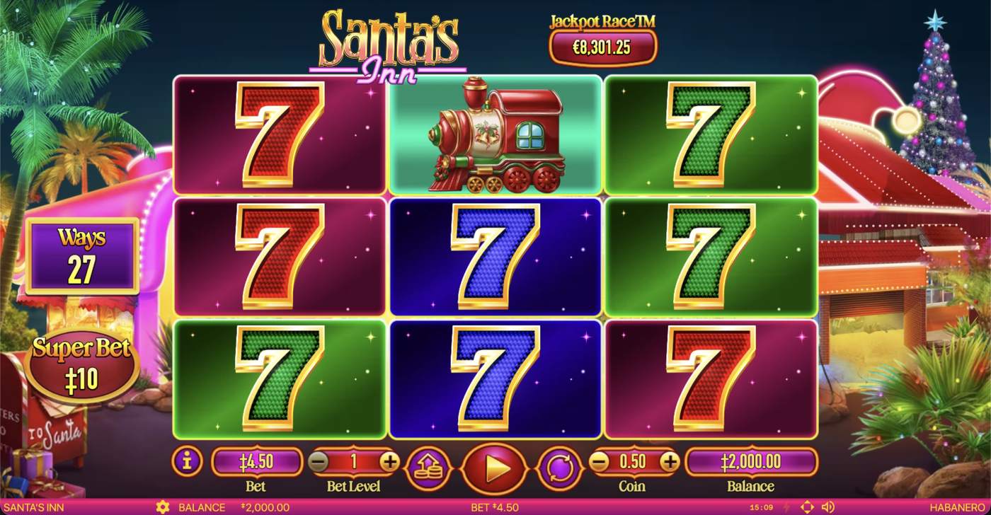 Santa's Inn: image of main menu