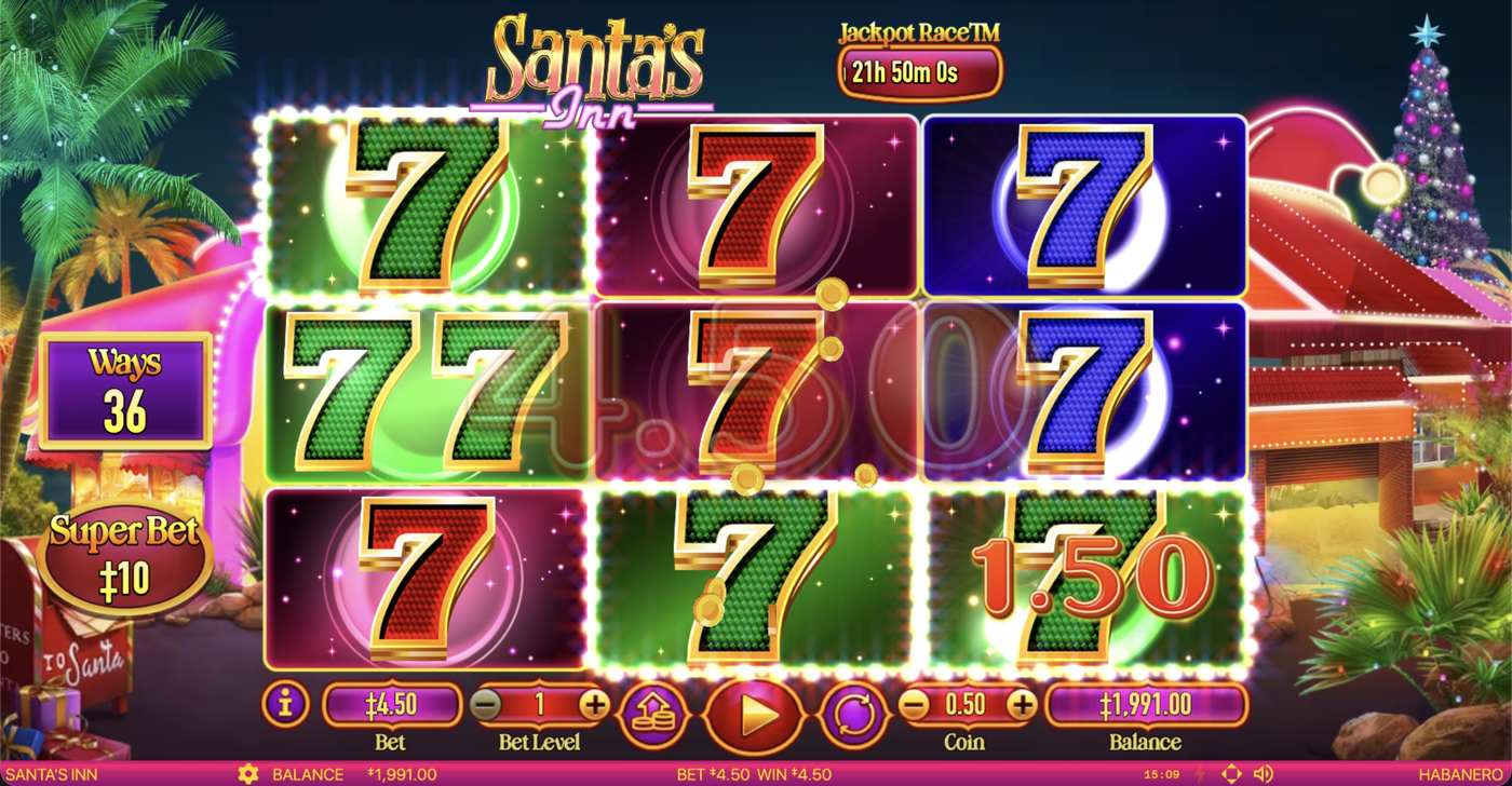 Santa's Inn: image of winning