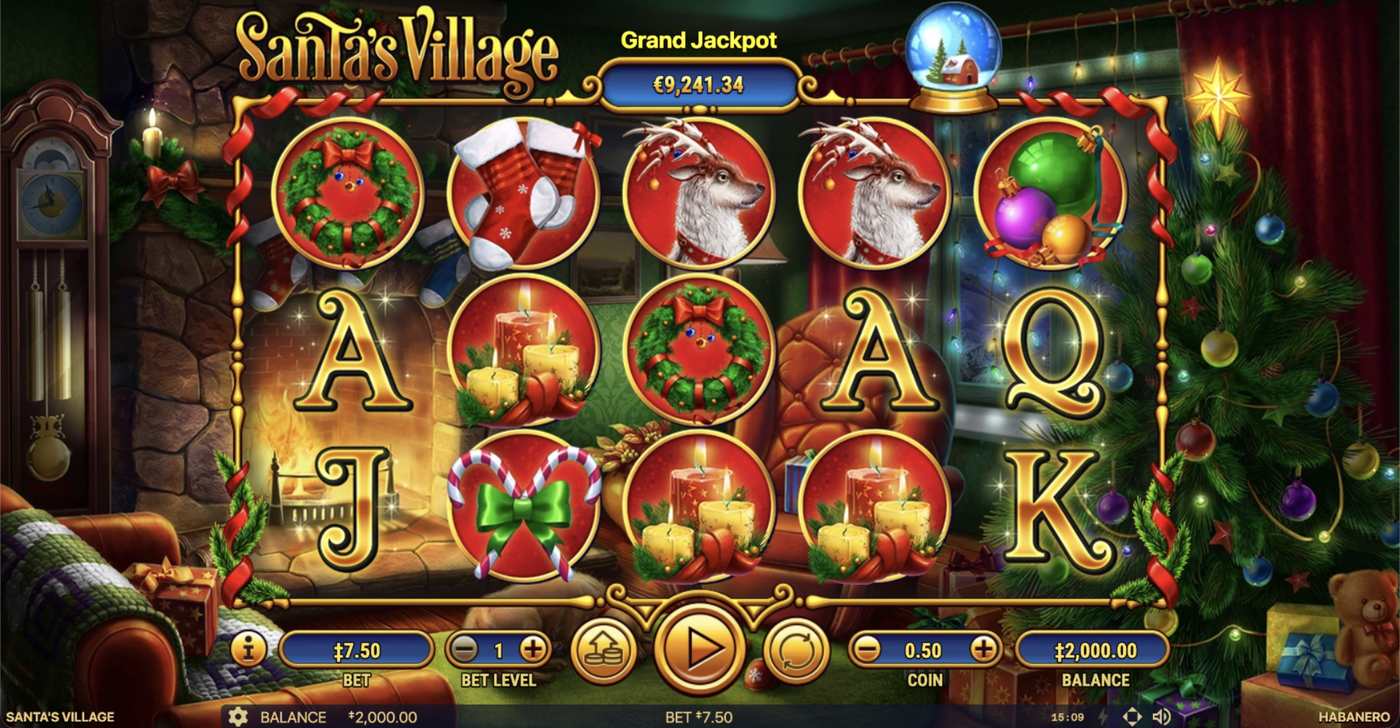 Santa's Village: image of main menu