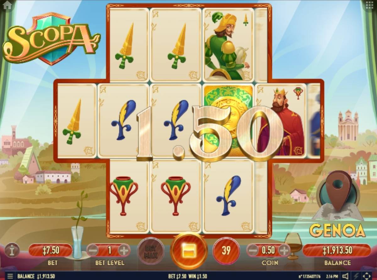 Scopa: image of winning