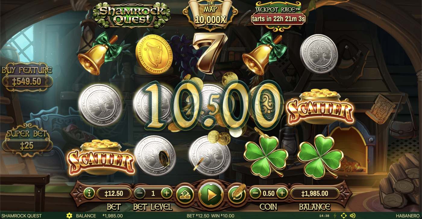 Shamrock Quest: image of winning