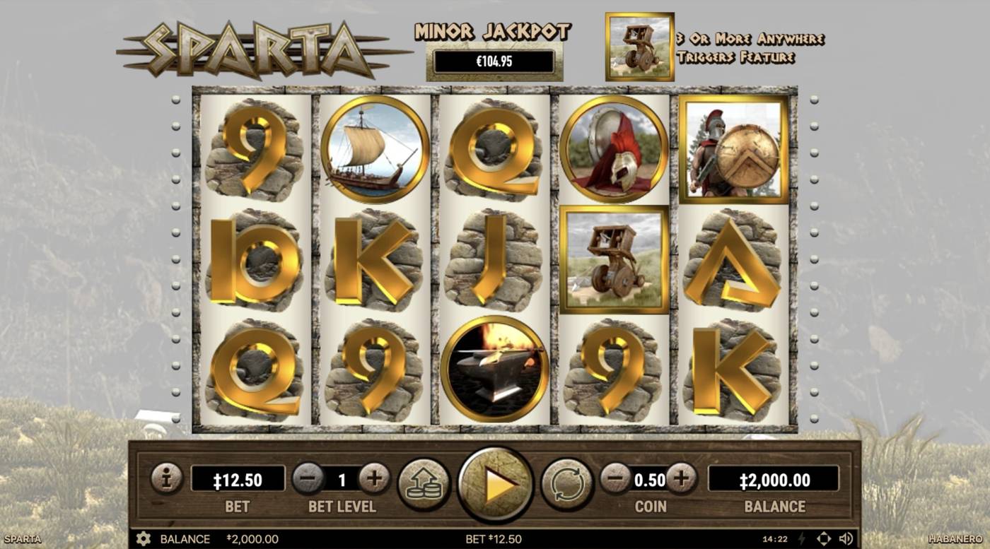 Sparta: image of main menu