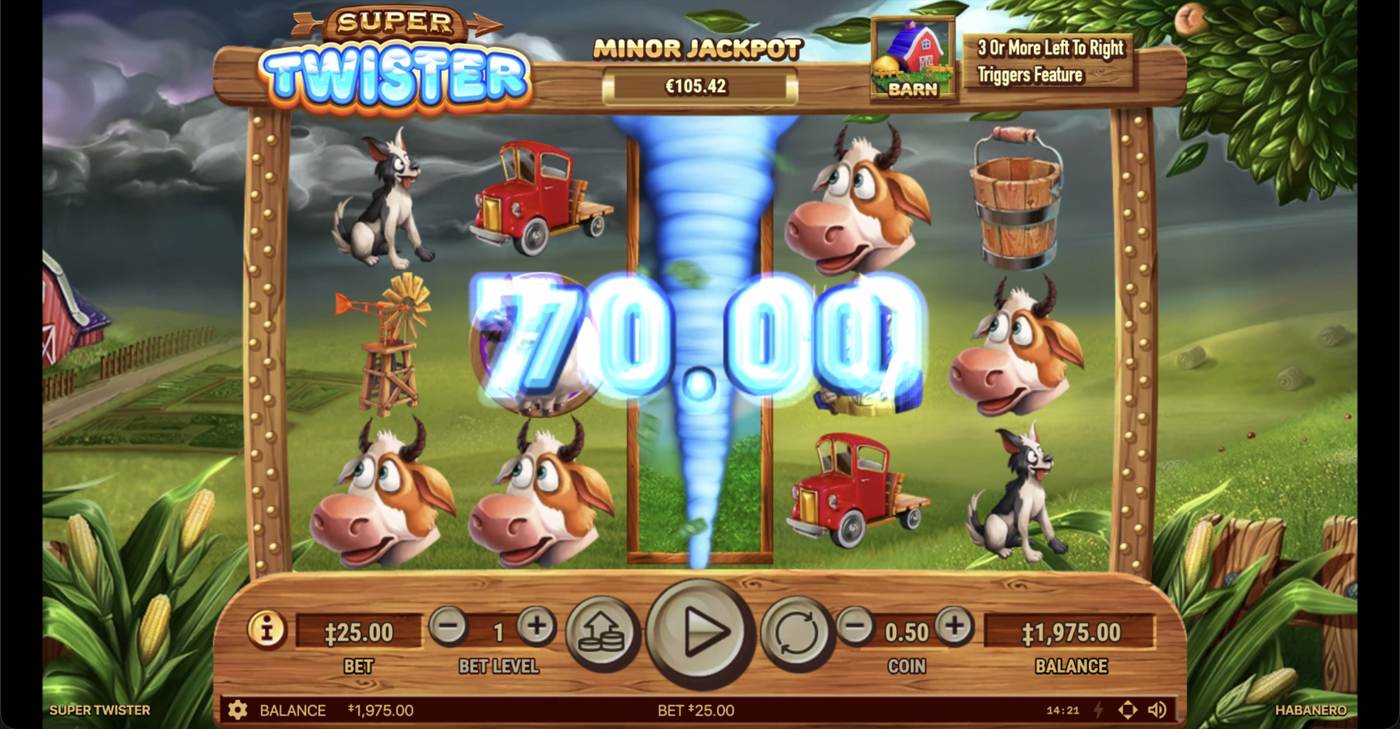 Super Twister: image of winning