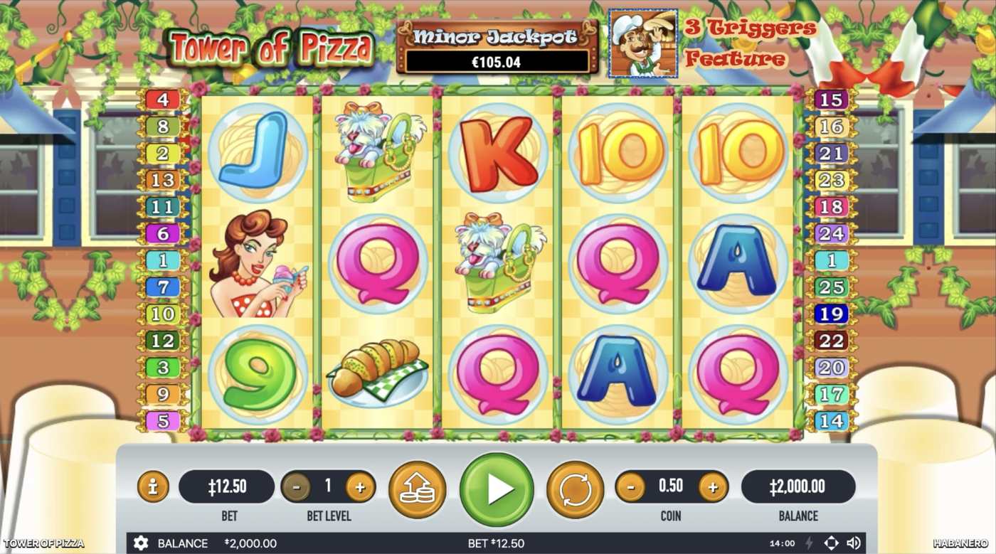 Tower Of Pizza: image of main menu