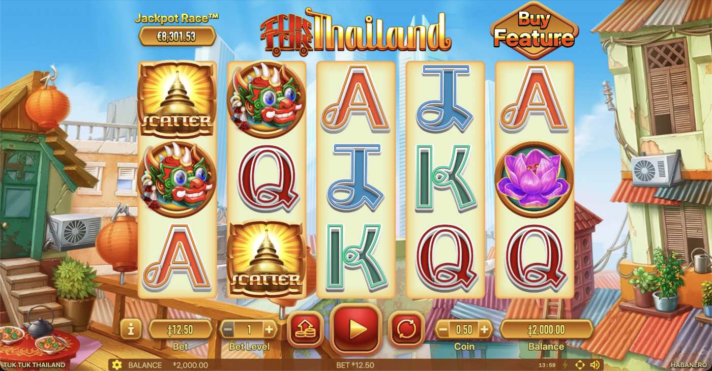 Tuk Tuk Thailand: image of main menu