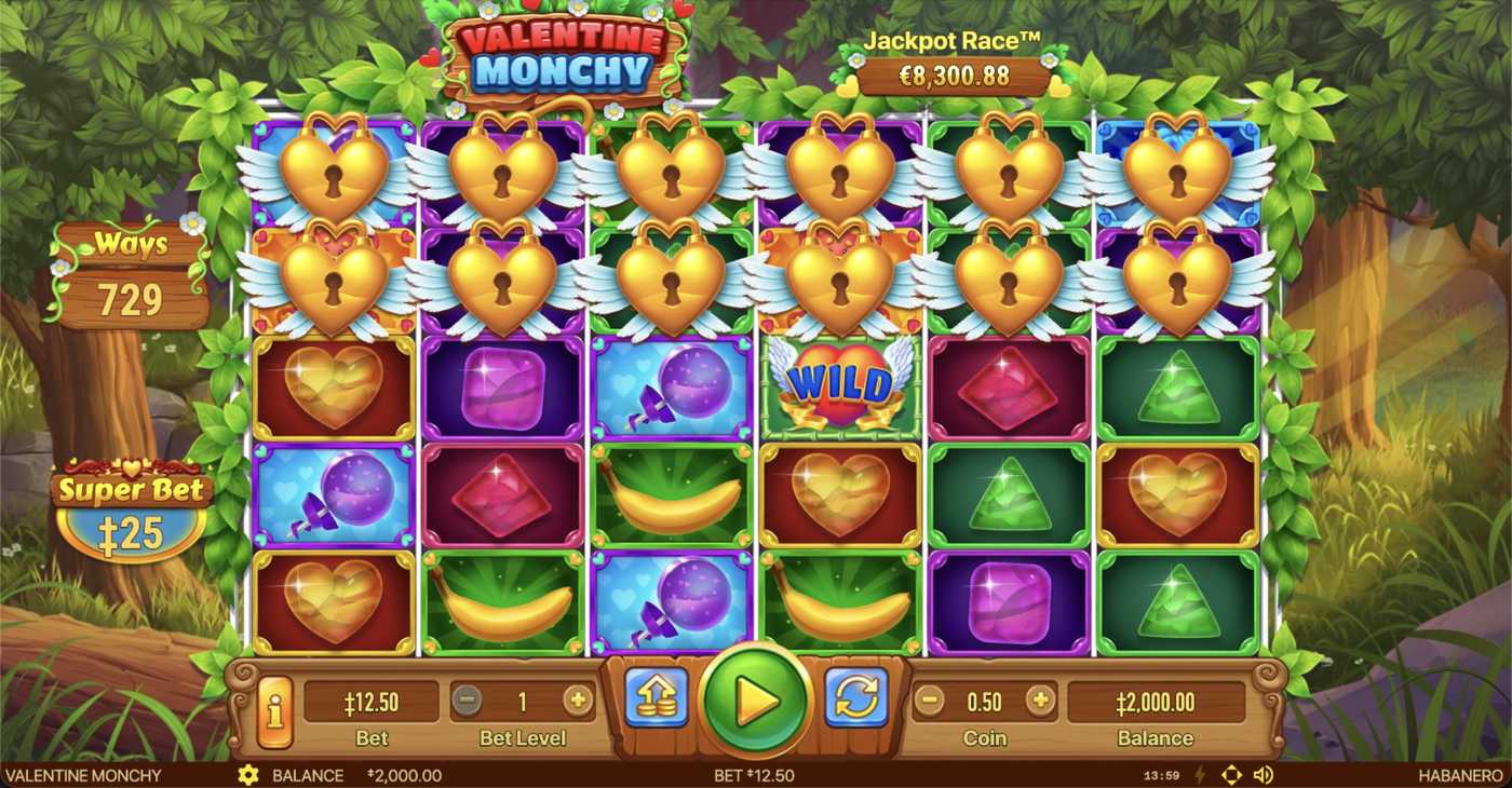 Valentine Monchy: image of main menu