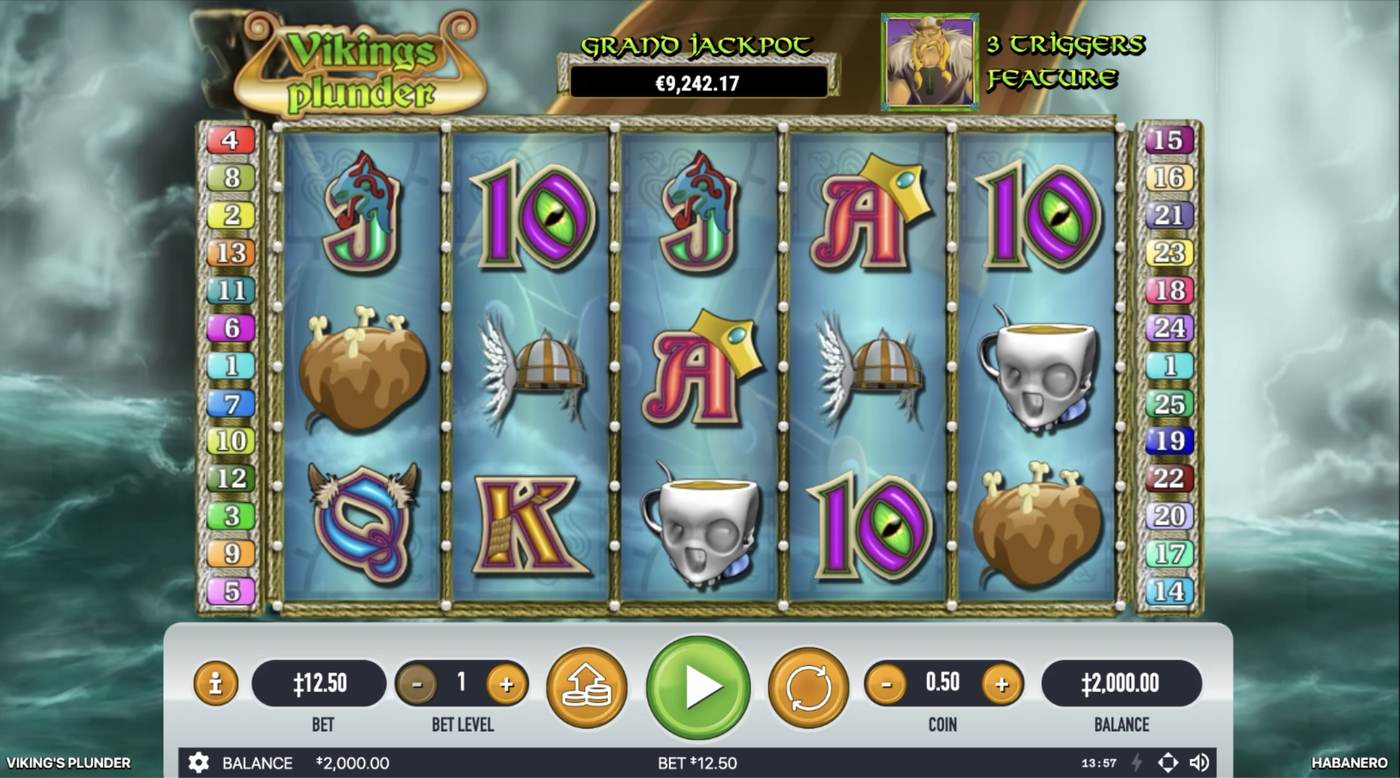 Viking's Plunder: image of main menu