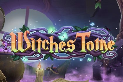 Witches Tome Online Slot Logo