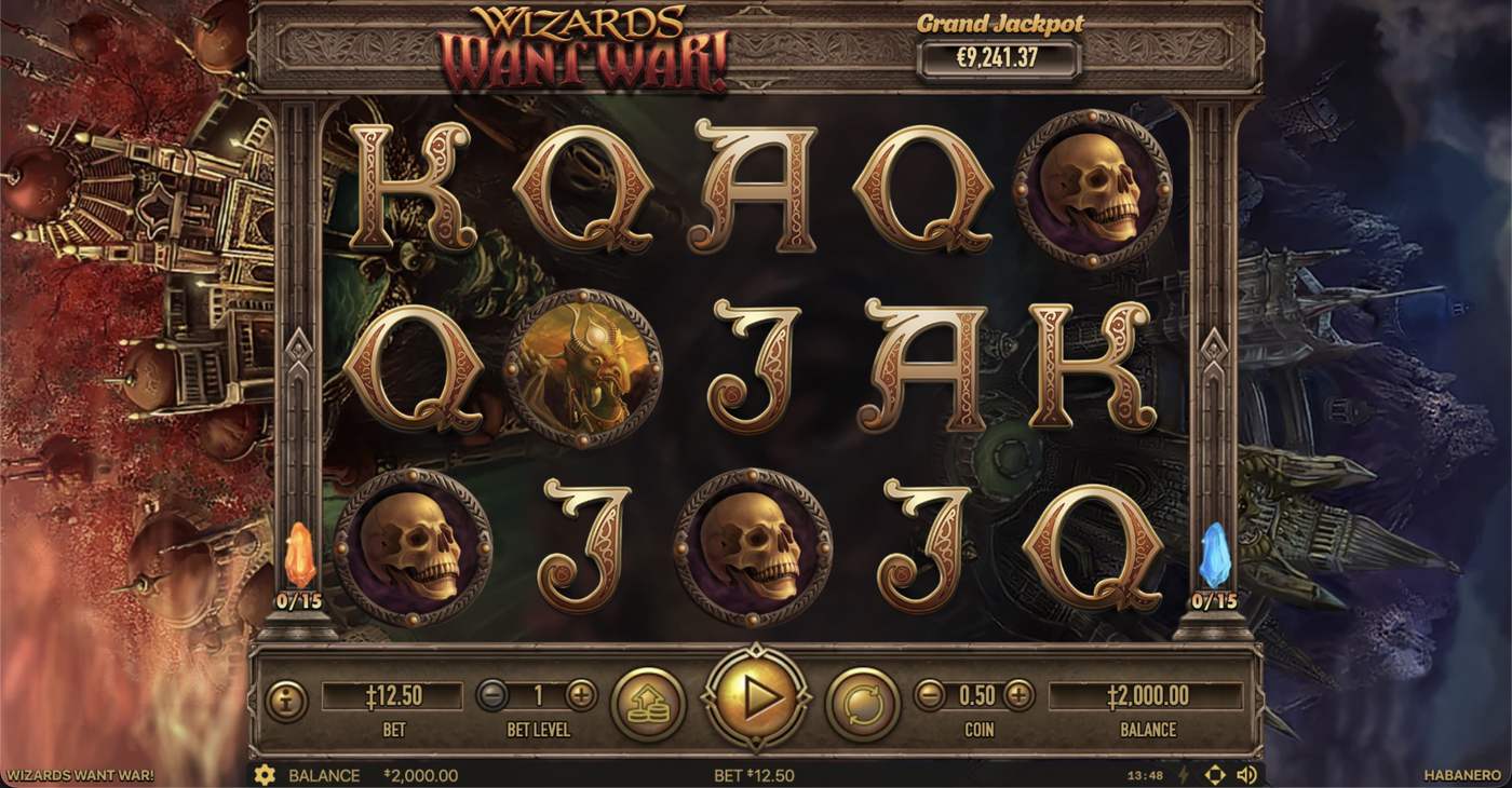 Wizards Want War!: image of main menu