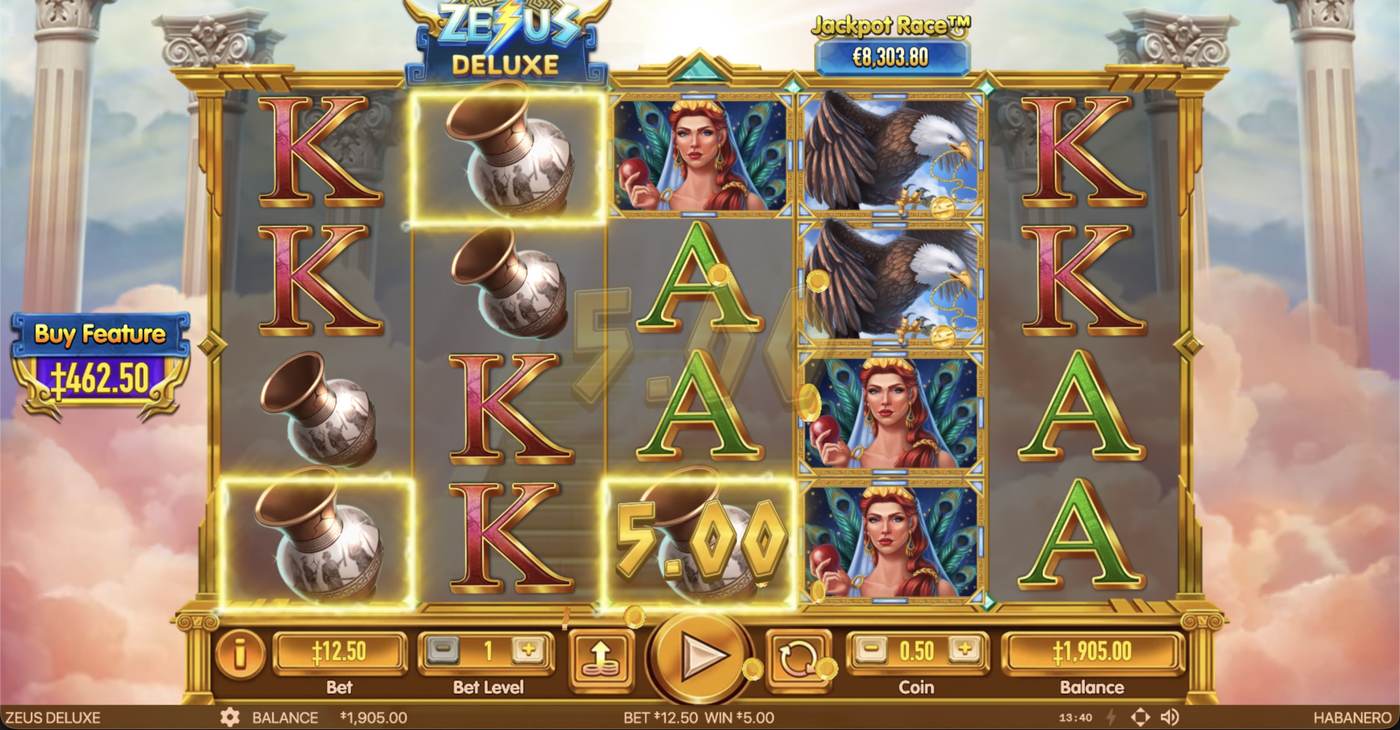 Zeus Deluxe: image of winning