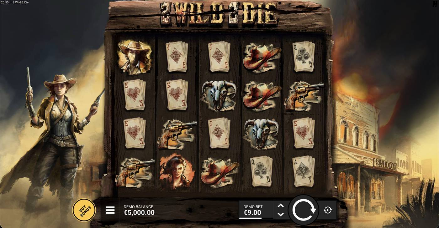2 Wild 2 Die: image of main menu
