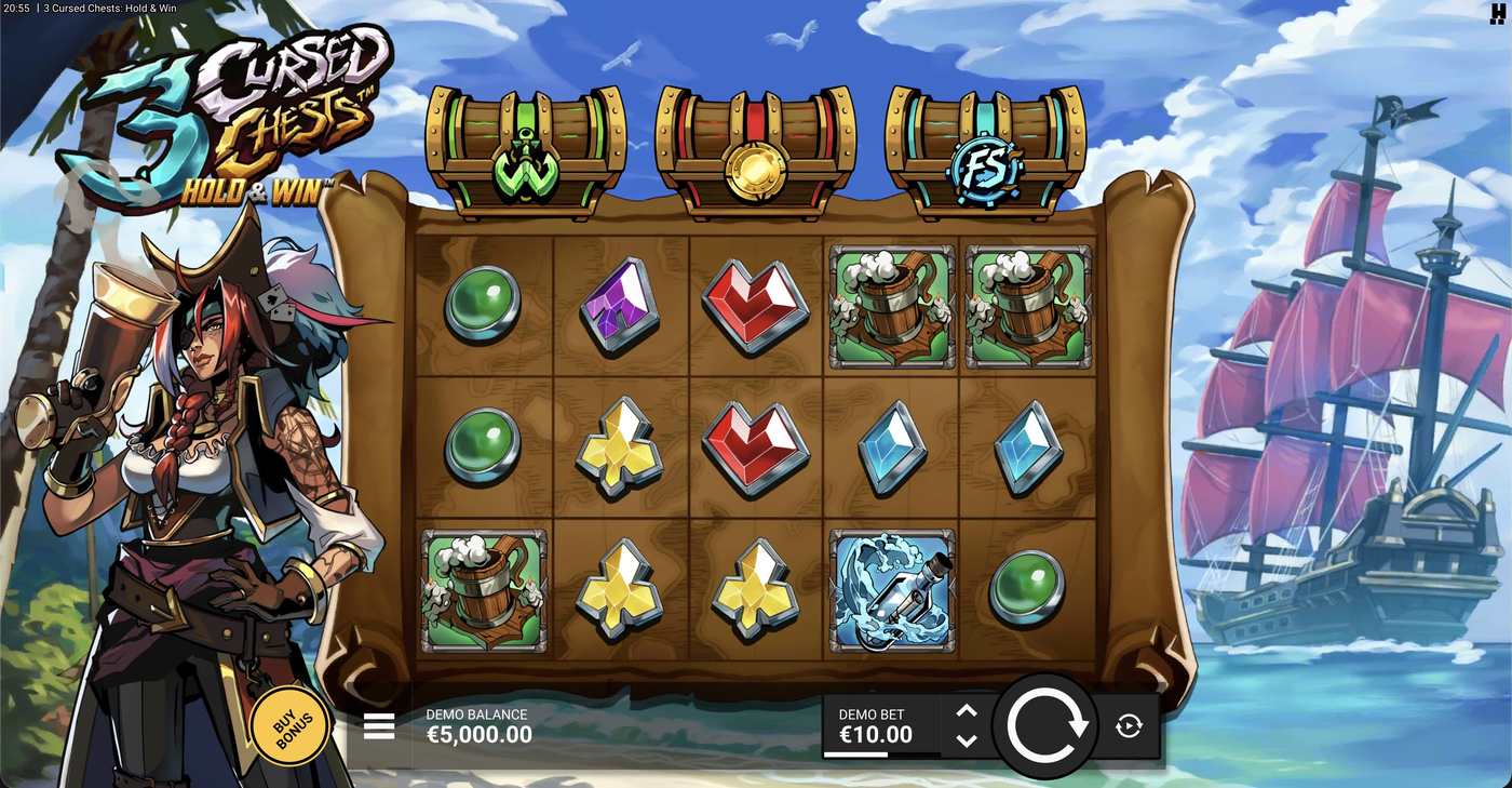 3 Cursed Chests: image of main menu