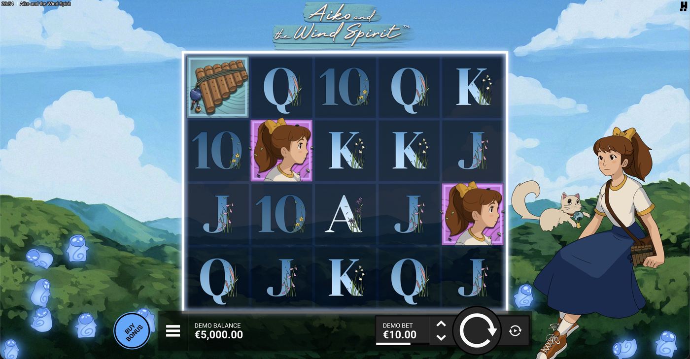 Aiko and the Wind Spirit: image of main menu