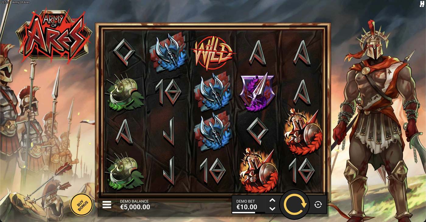 Army of Ares: image of main menu