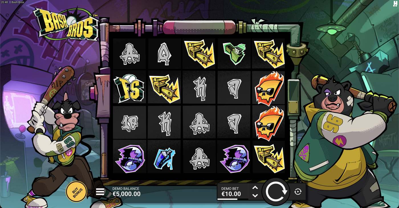 Bash Bros: image of main menu