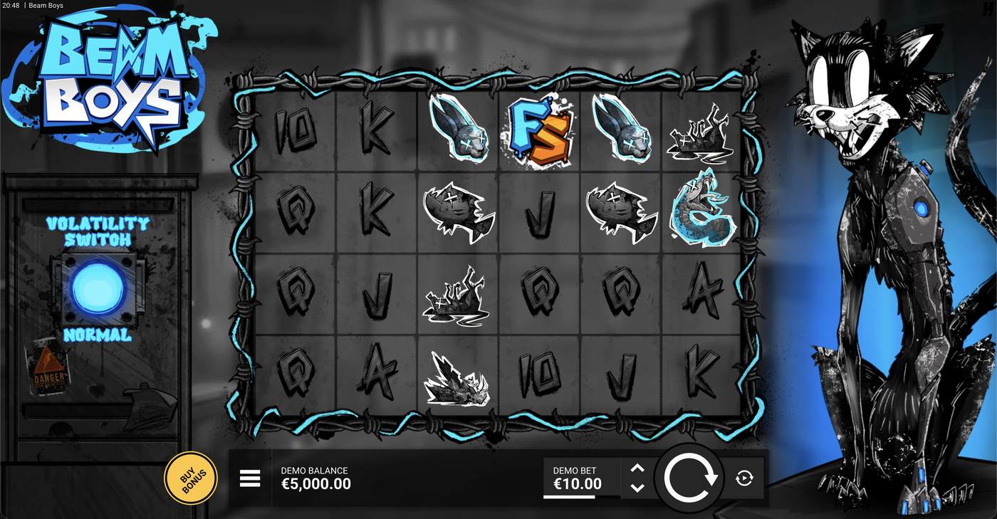 Beam Boys: image of main menu