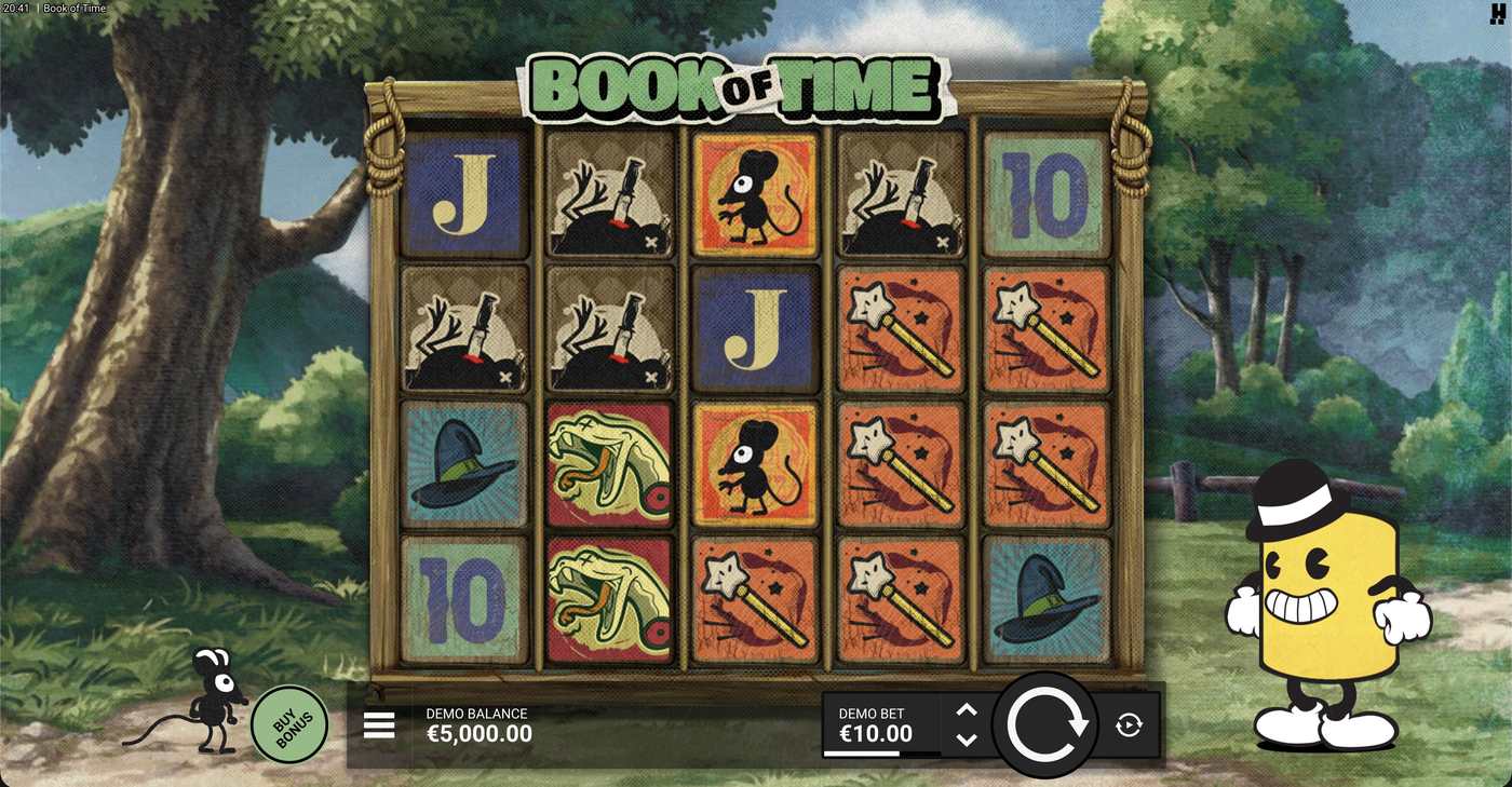 Book of Time: image of main menu