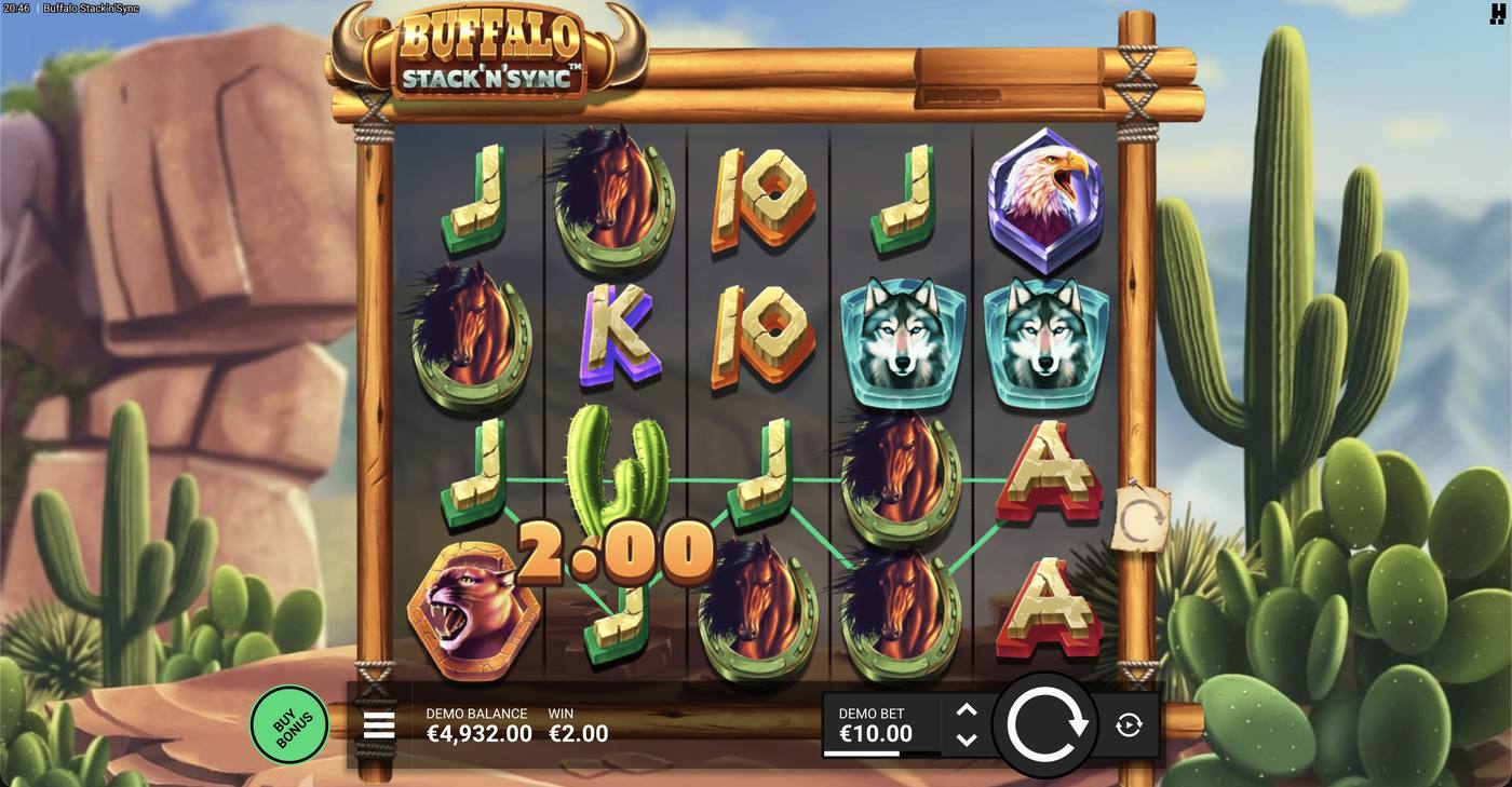 Buffalo Stack'n'Sync: image of winning