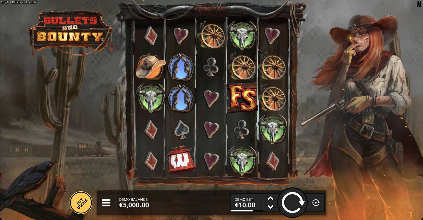 Bullets and Bounty: image of main menu