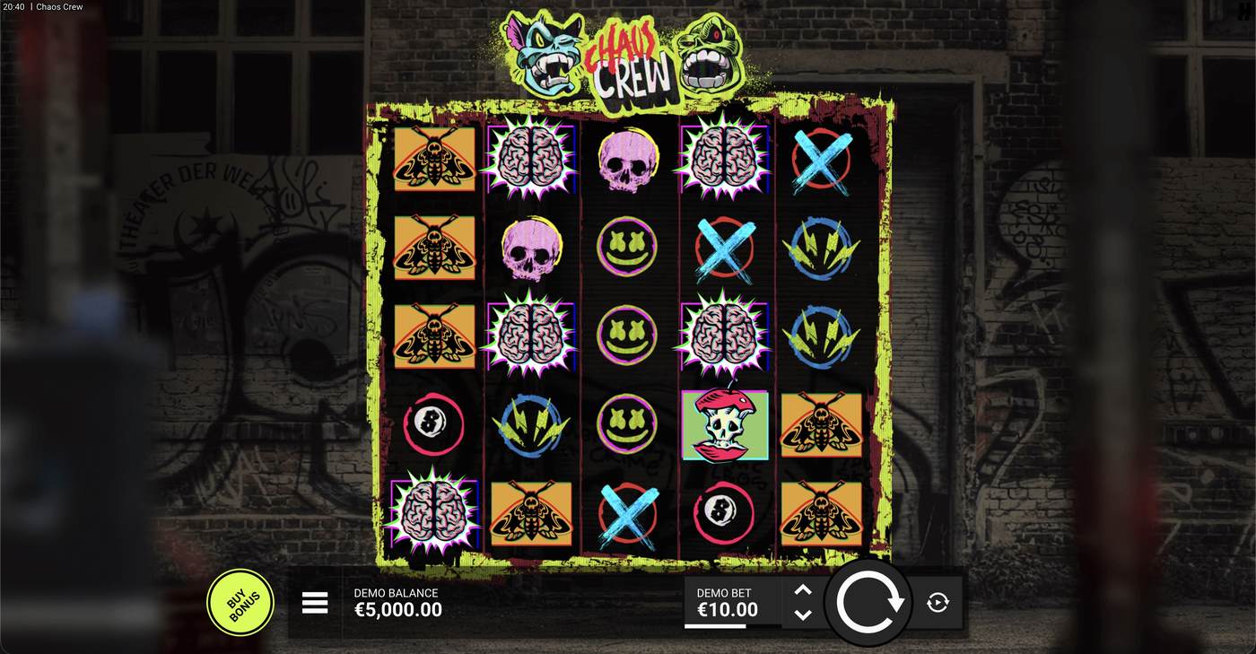 Chaos Crew: image of main menu