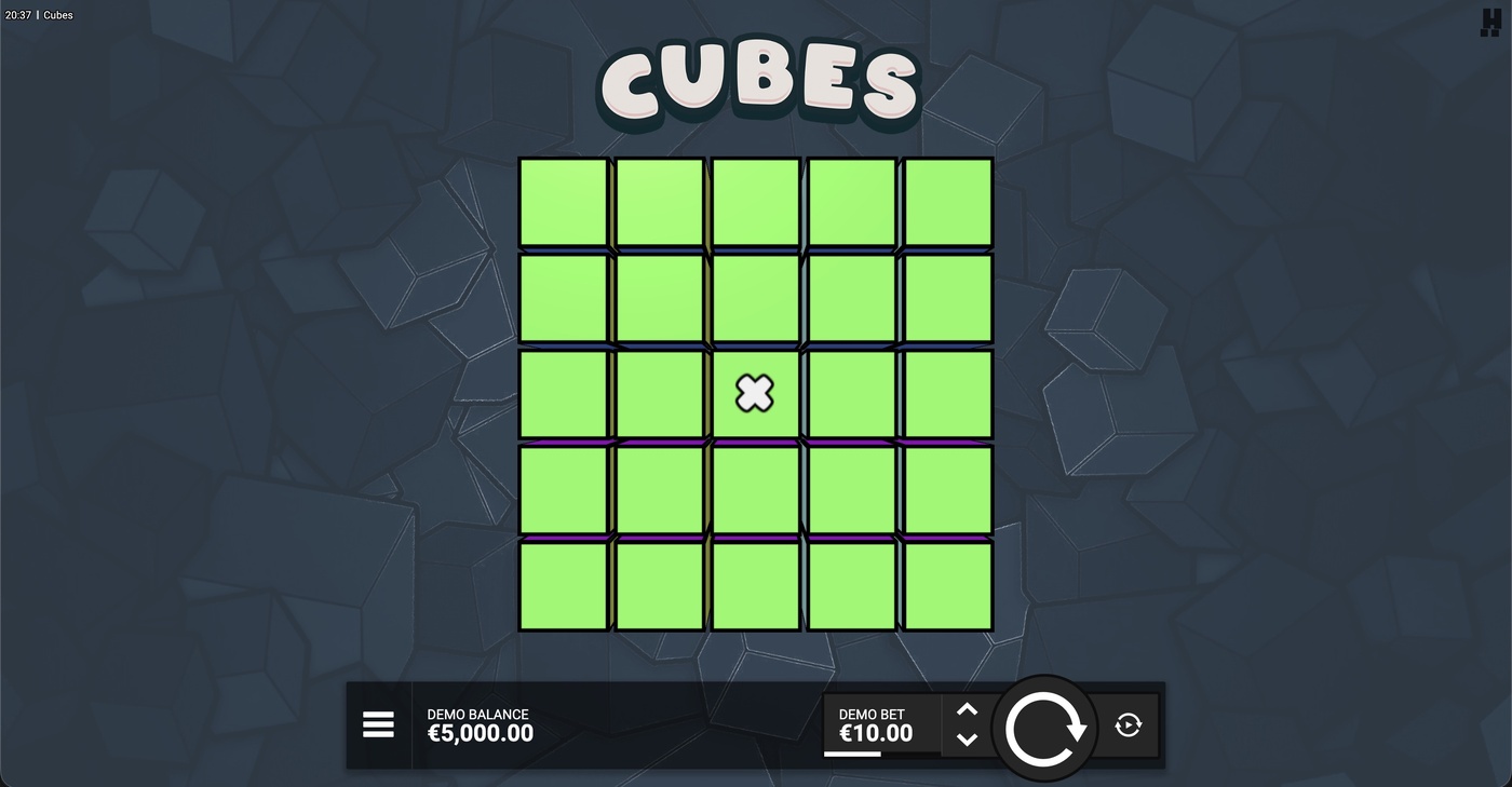 Cubes: image of main menu