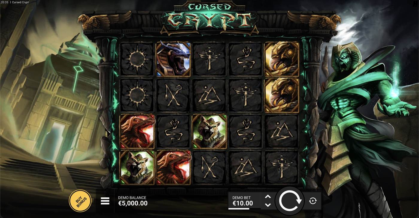 Cursed Crypt: image of main menu