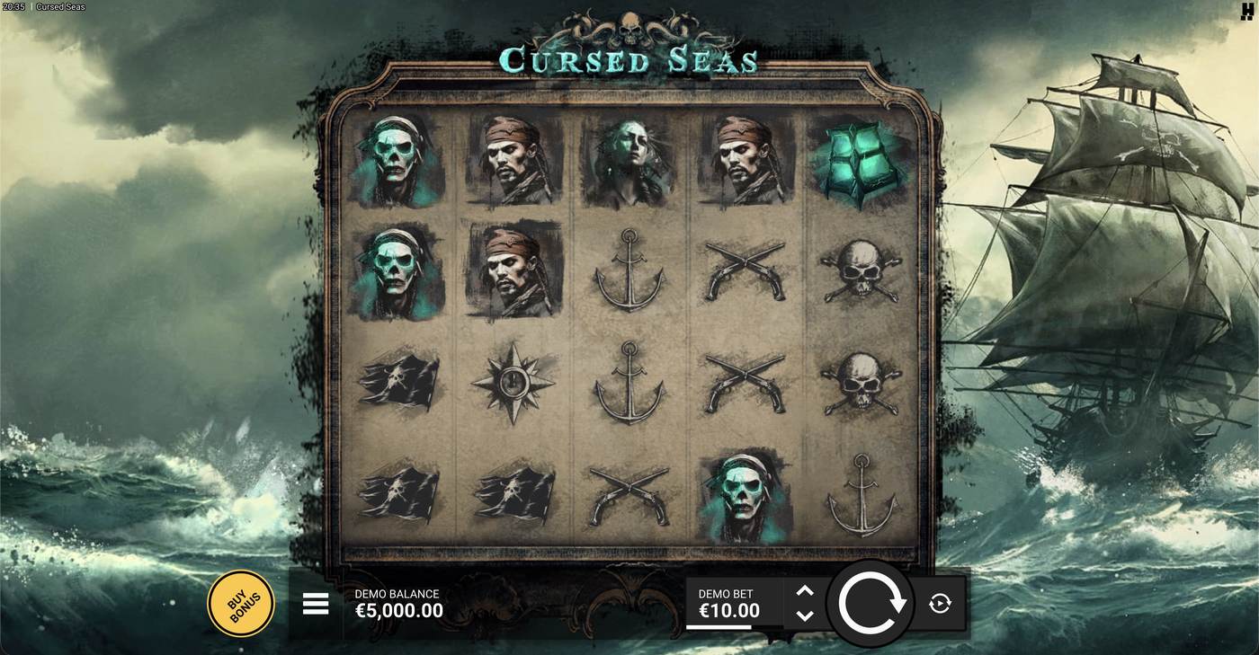 Cursed Seas: image of main menu