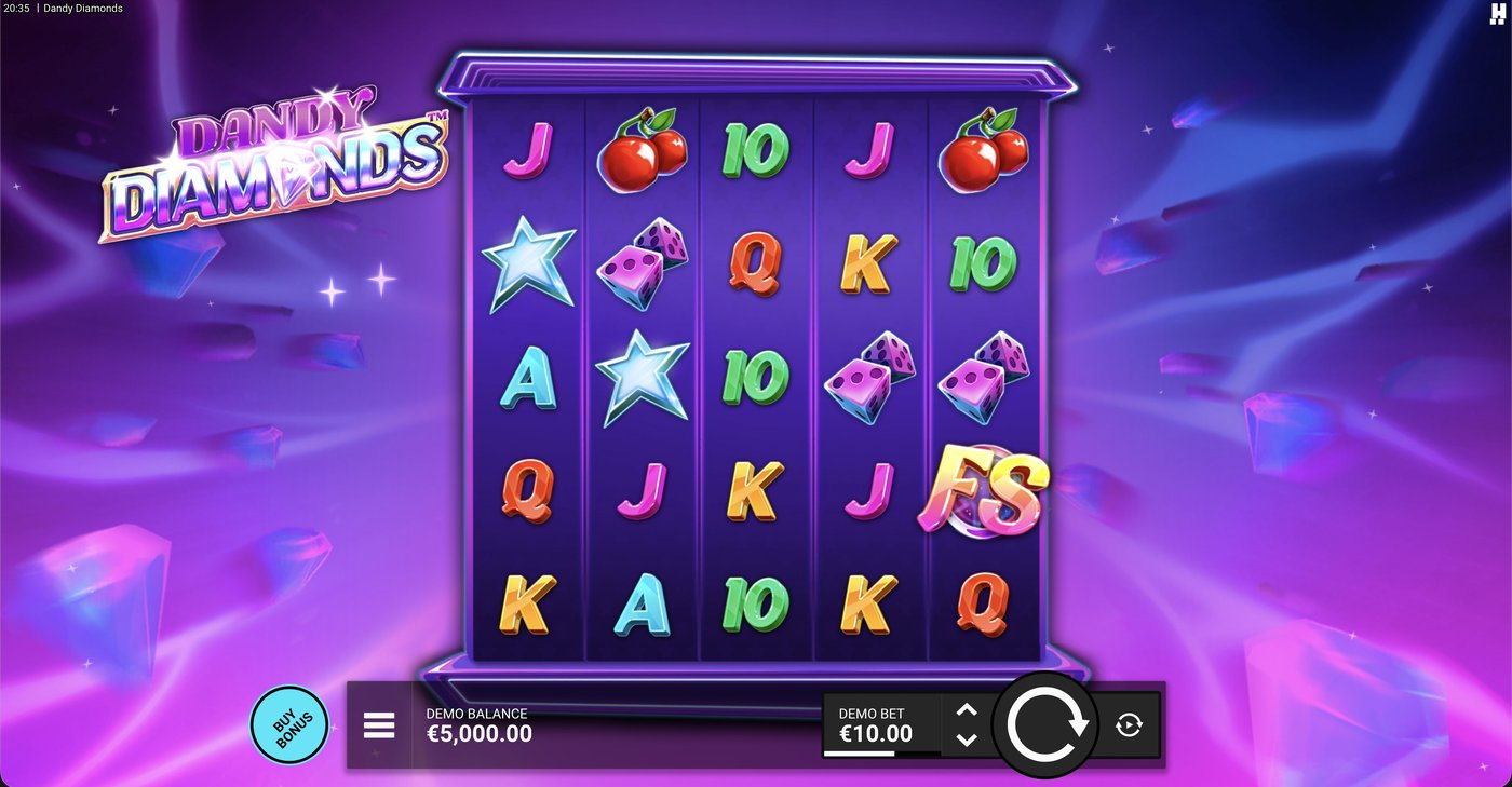 Dandy Diamonds: image of main menu