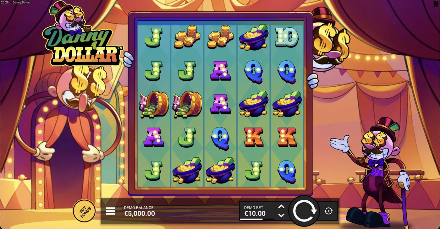 Danny Dollar: image of main menu