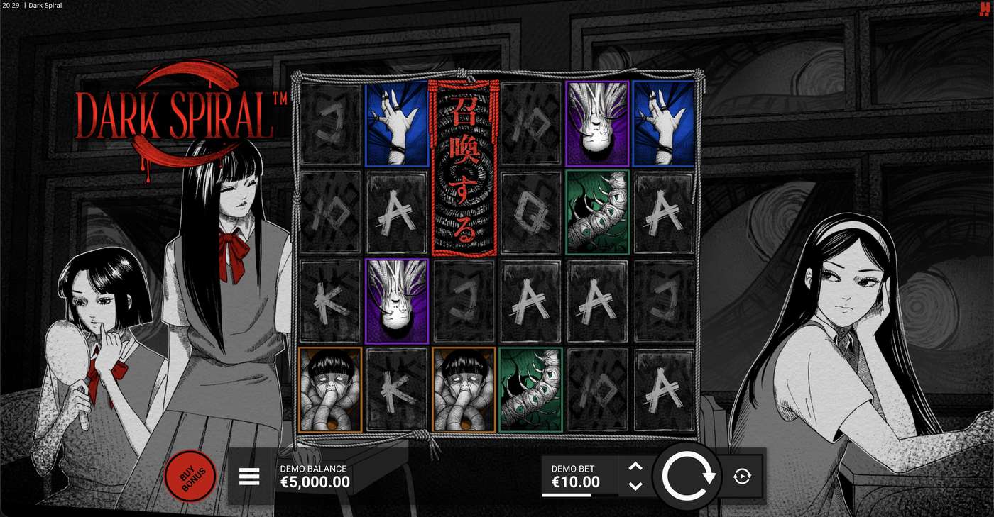 Dark Spiral: image of main menu