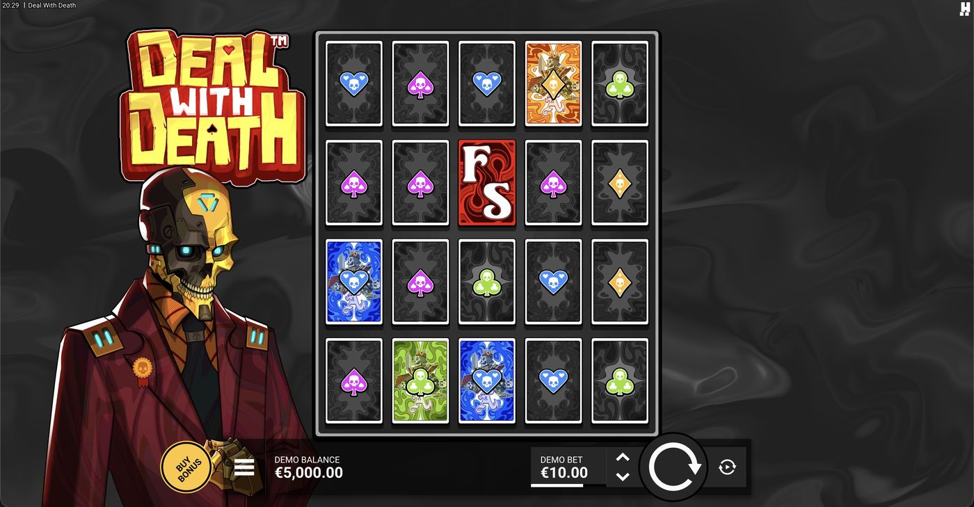Deal With Death: image of main menu