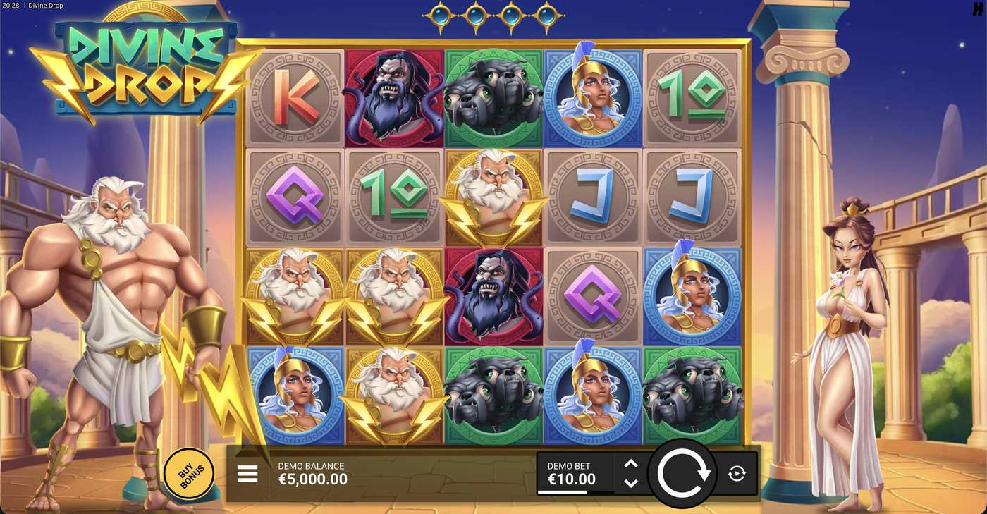 Divine Drop: image of main menu