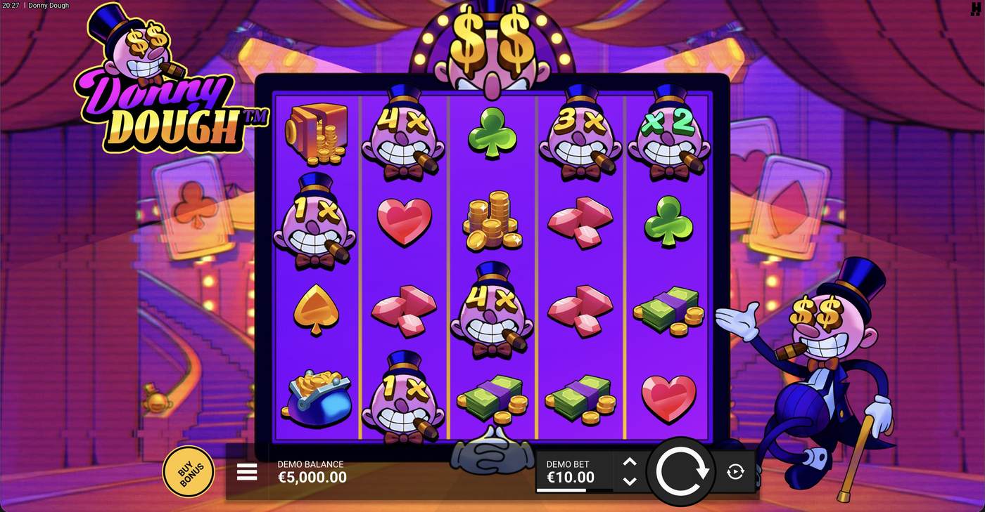 Donny Dough: image of main menu