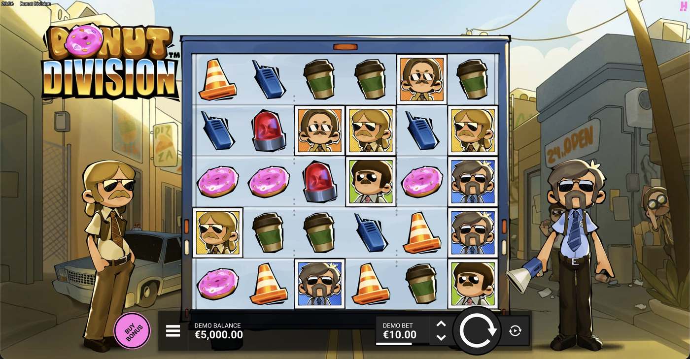 Donut Division: image of main menu
