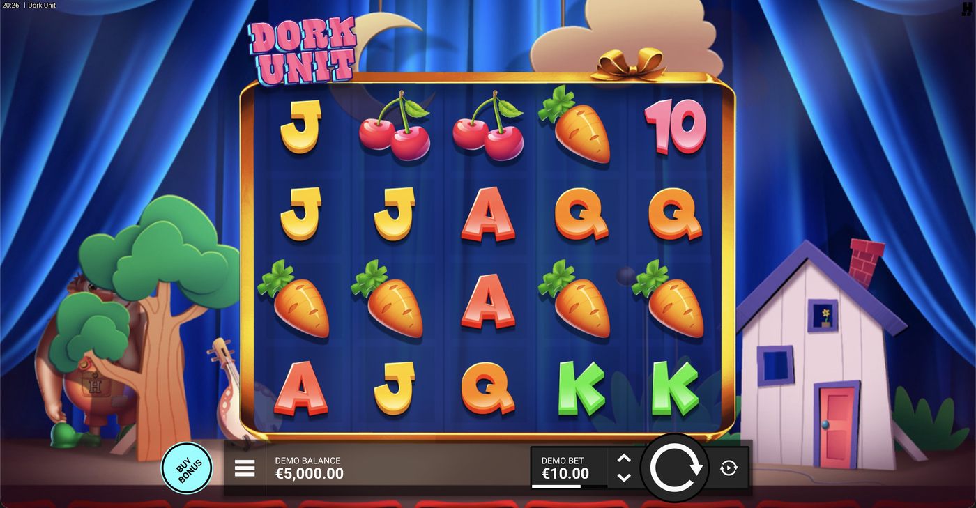 Dork Unit: image of main menu