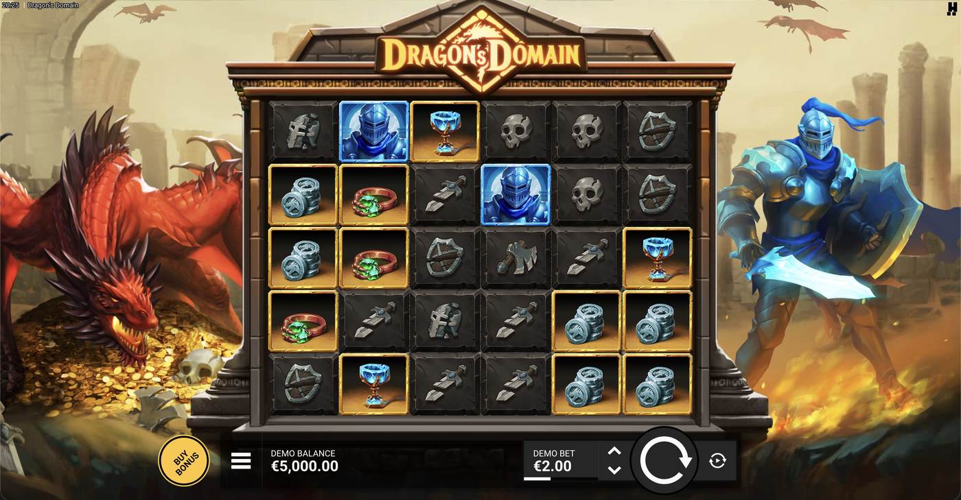 Dragon's Domain: image of main menu
