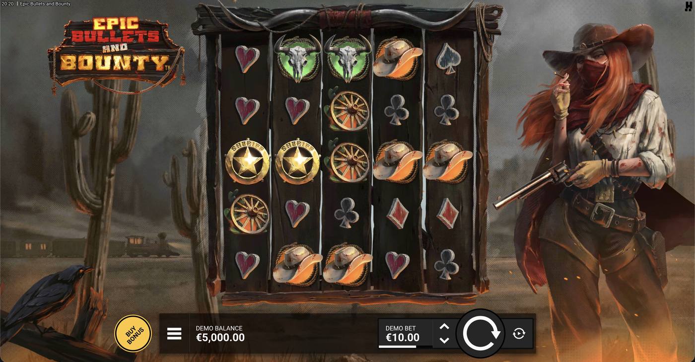 Epic Bullets and Bounty: image of main menu