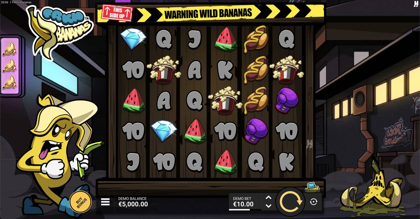 FRKN Bananas: image of main menu