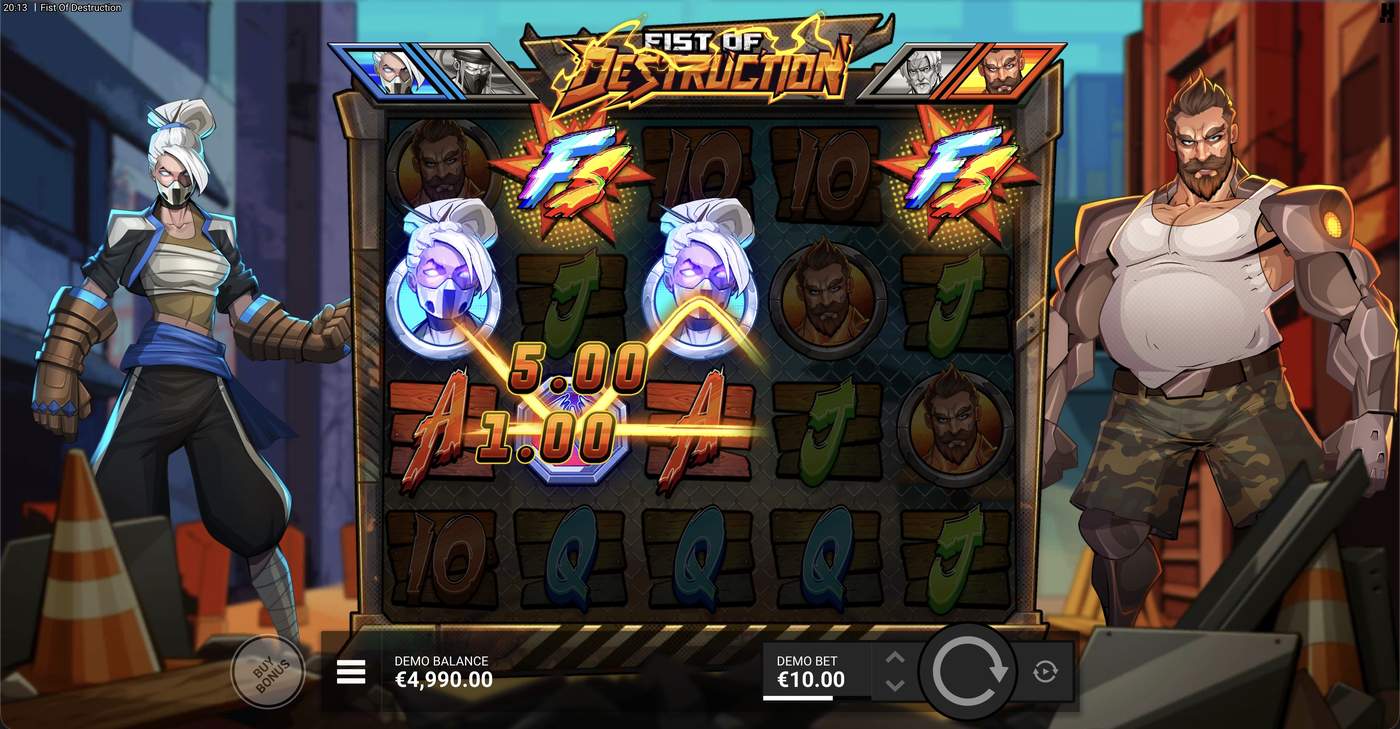 Fist of Destruction: image of winning