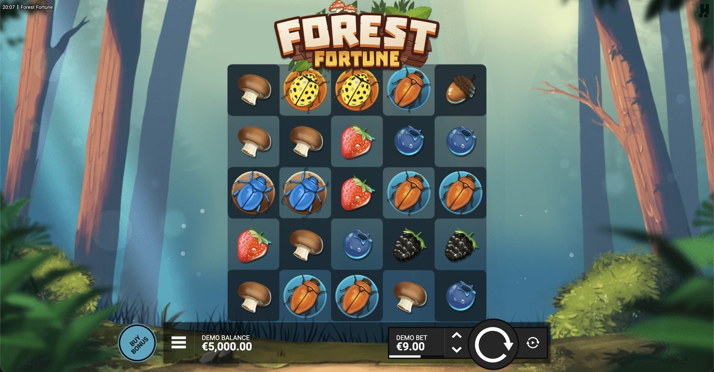 Forest Fortune: image of main menu
