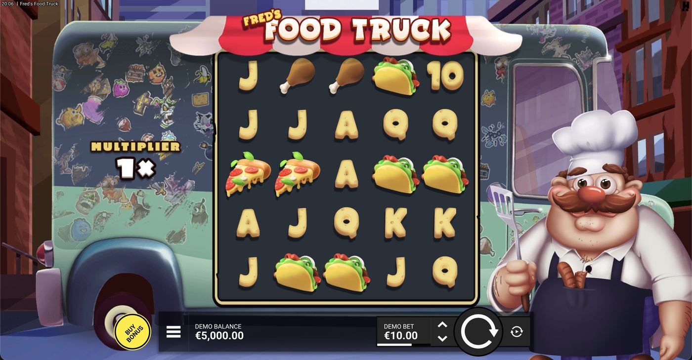 Freds Food Truck: image of main menu
