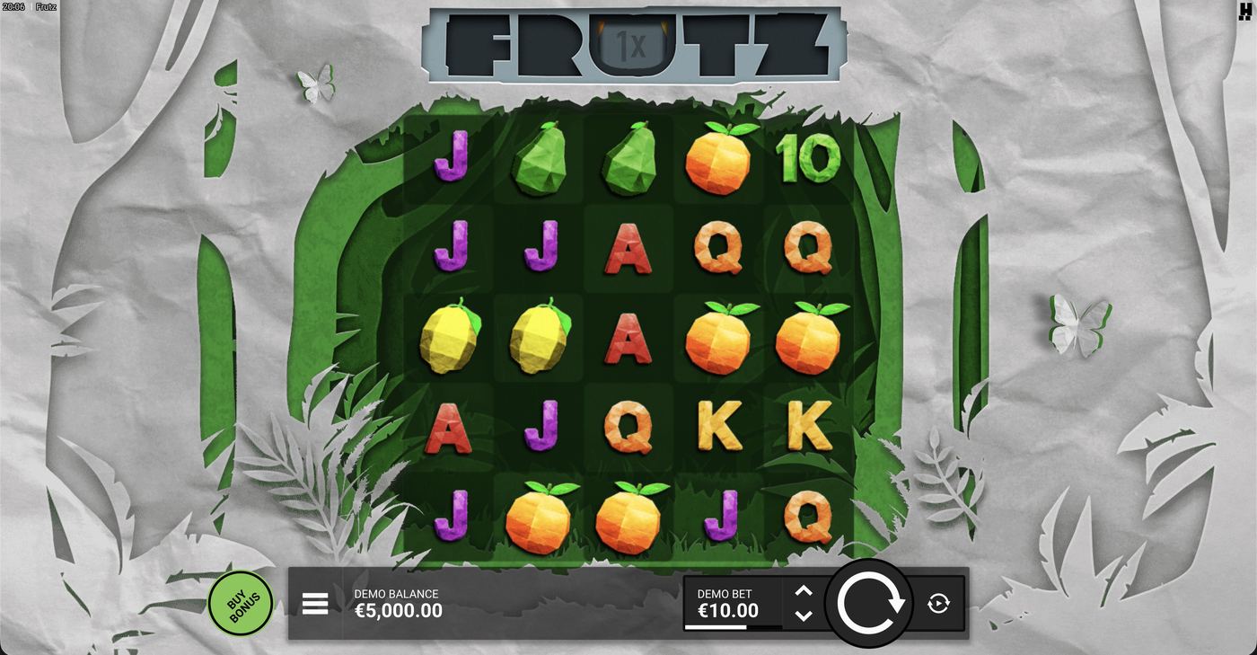 Frutz: image of main menu