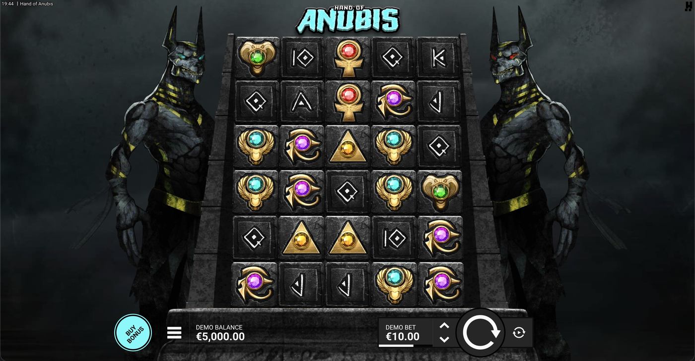 Hand Of Anubis: image of main menu