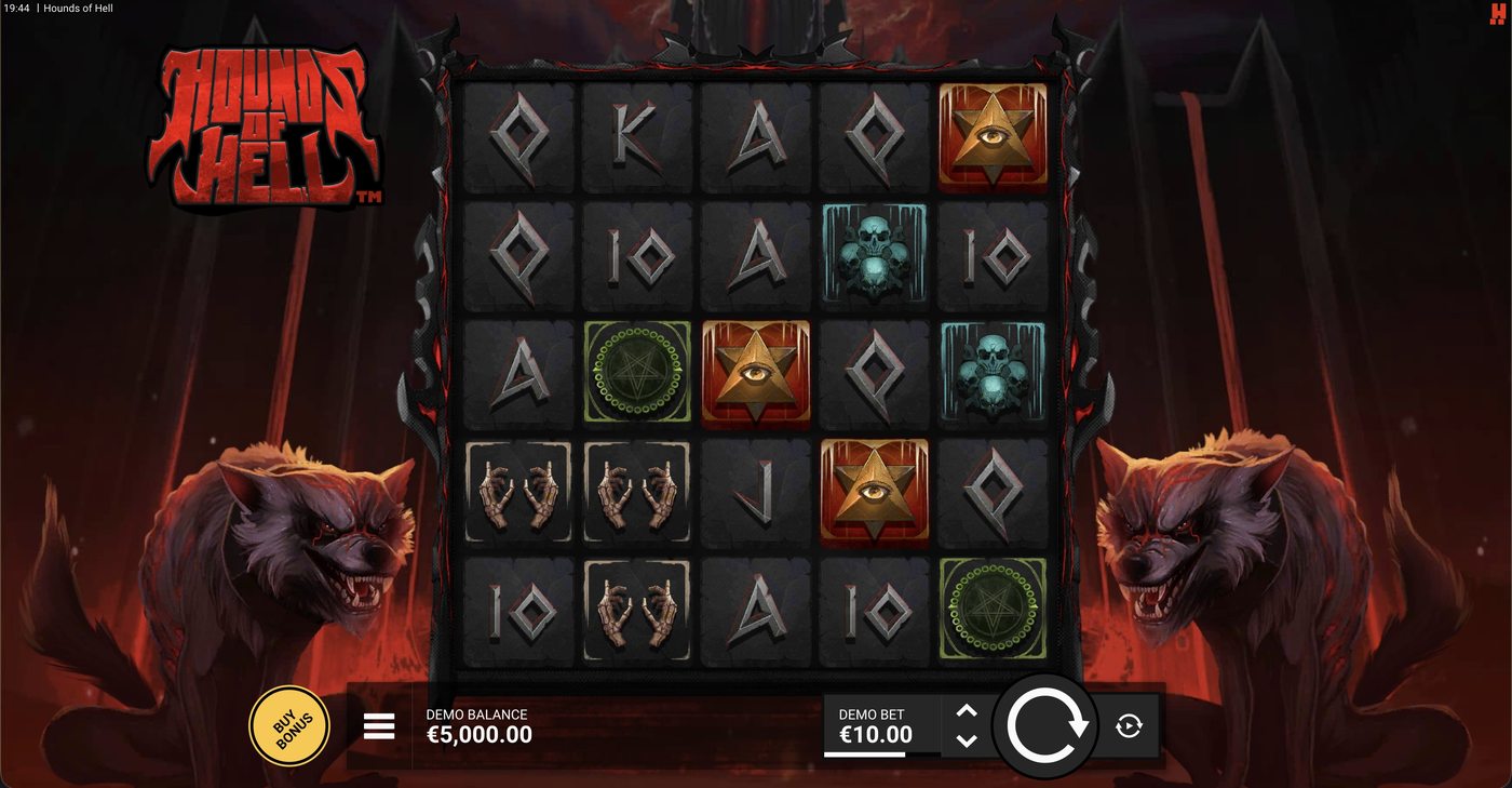 Hounds of Hell: image of main menu