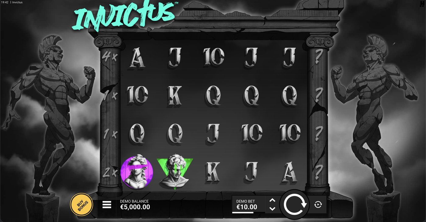 Invictus: image of main menu