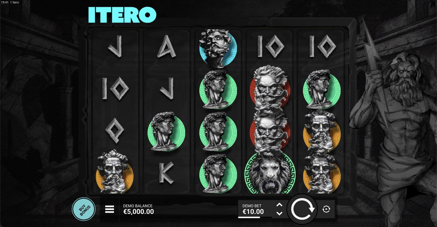 Itero: image of main menu